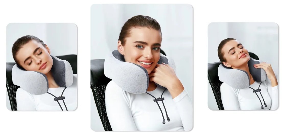 napfun travel pillow review: used for neck support on an airplane