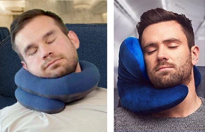 BCOZZY vs J-Pillow travel pillows compared for chin and neck support on planes