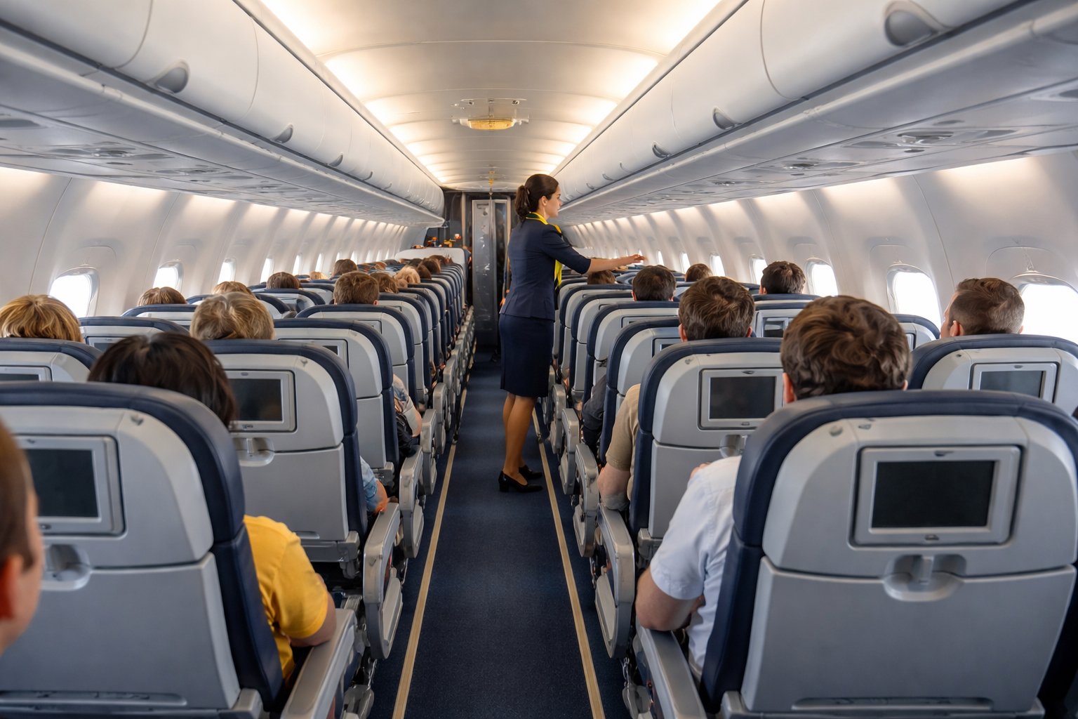 are travel pillows allowed during takeoff and landing on planes